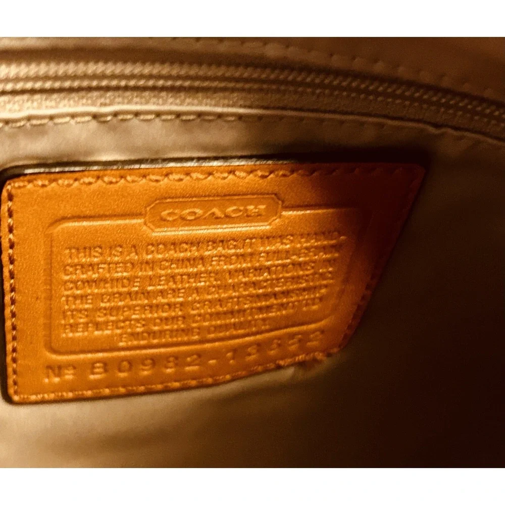 COACH - Genuine Leather - Hobo - Shoulder Bag #13652 - Tangerine - PLUS WALLET